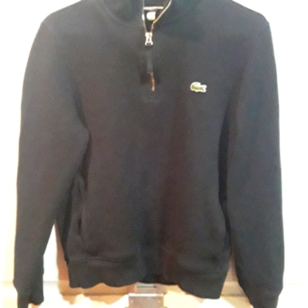 Mens Lacoste half Zipped Collar Sweater